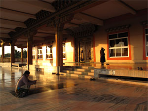 tibetan outside prayer hall